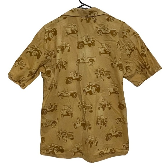 Max Boxxer Army Man Jeep Casual Button Down Short Sleeve Shirt Size Medium - Picture 4 of 6